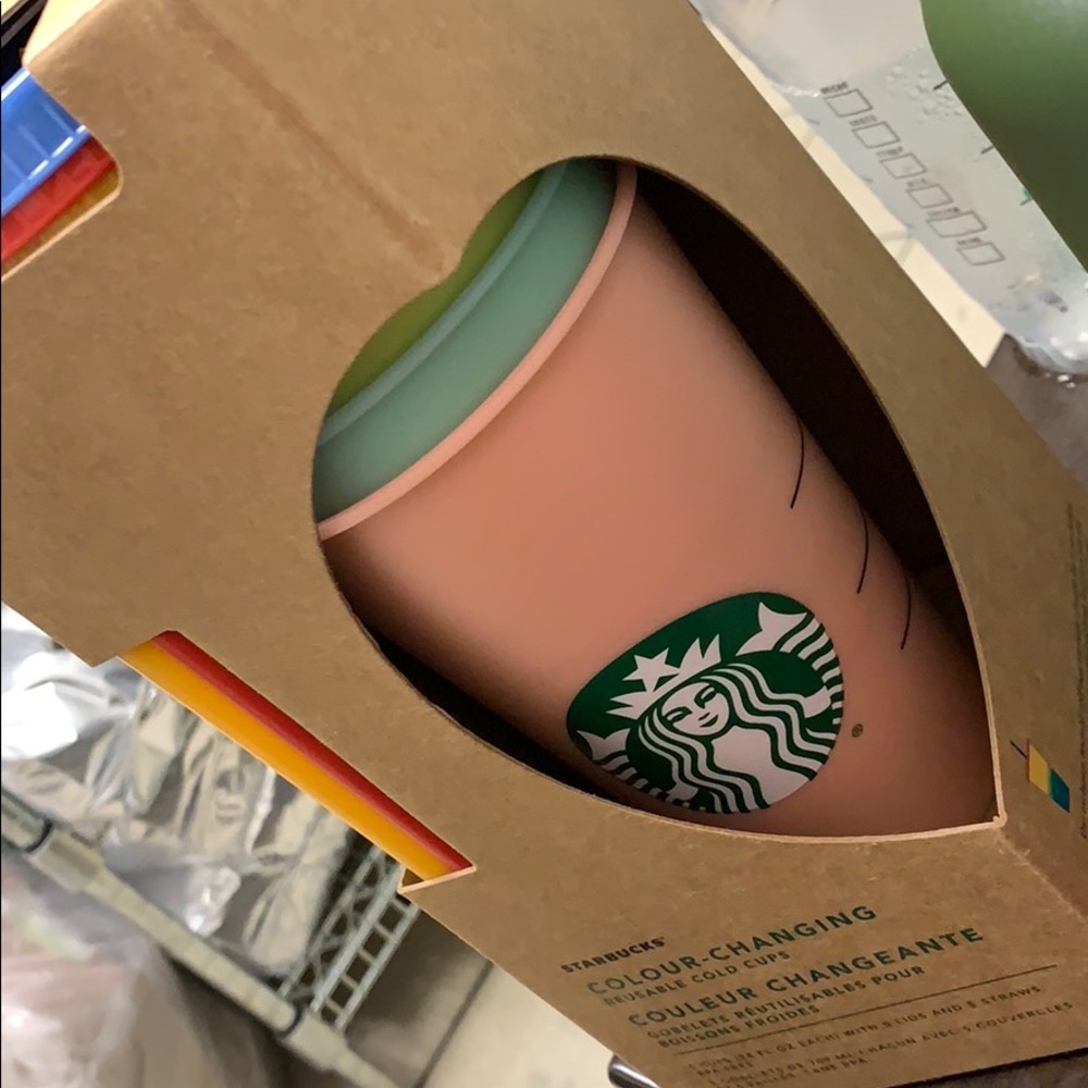 Starbucks color changing cold cups